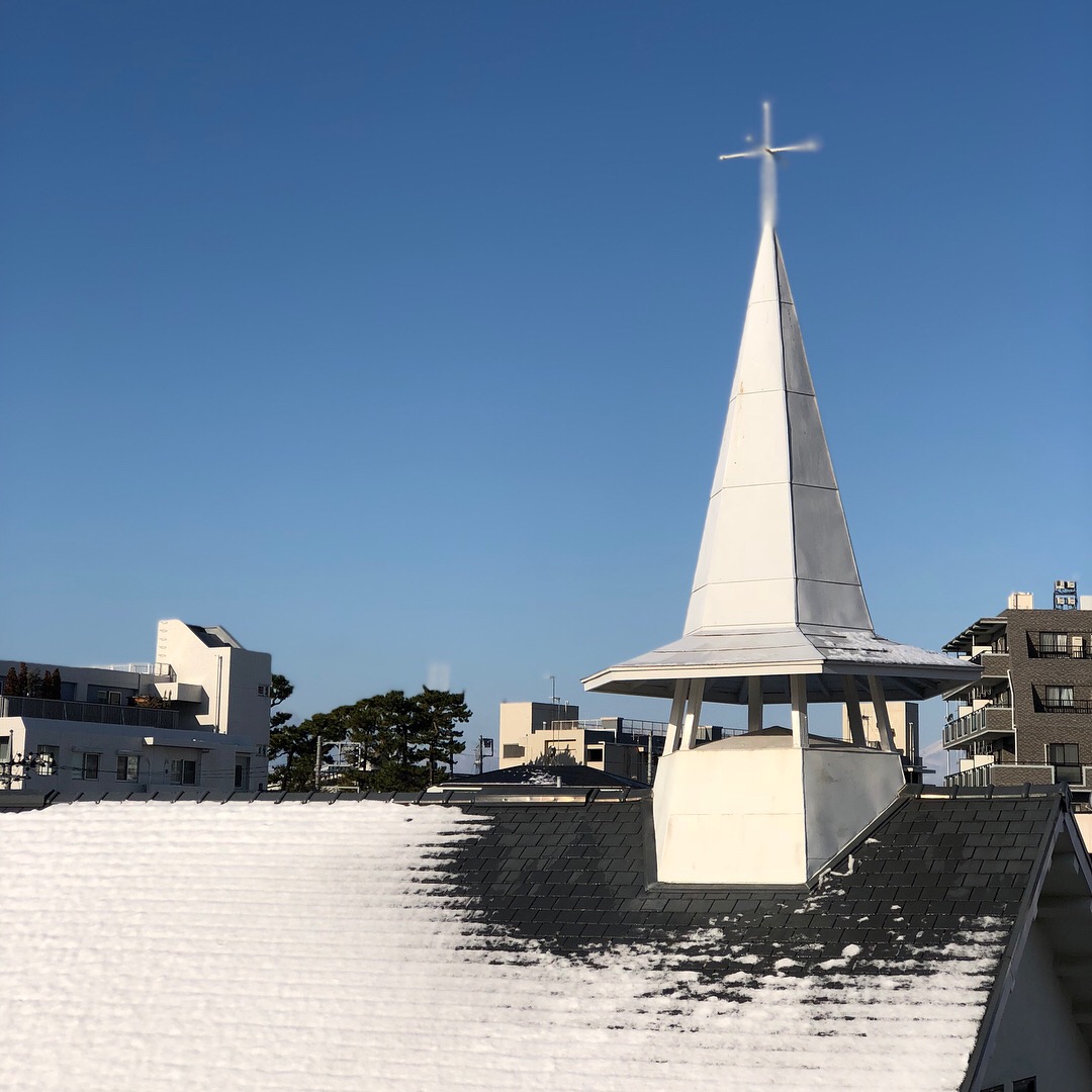 ★昨日の茅ヶ崎は雪化粧⛄