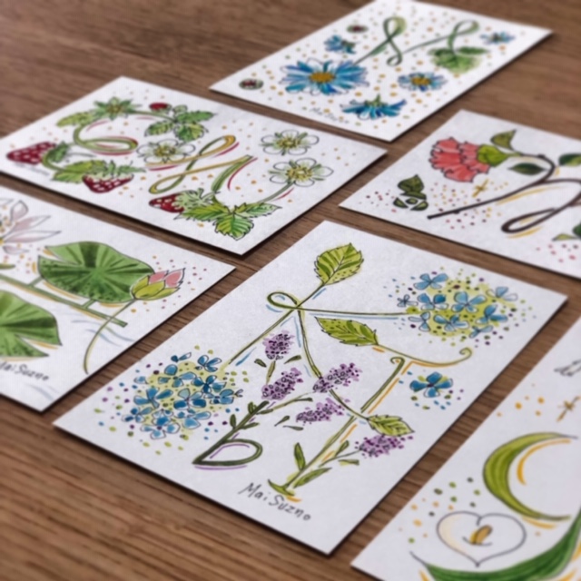 「はなうたさんぽ」で花文字♪