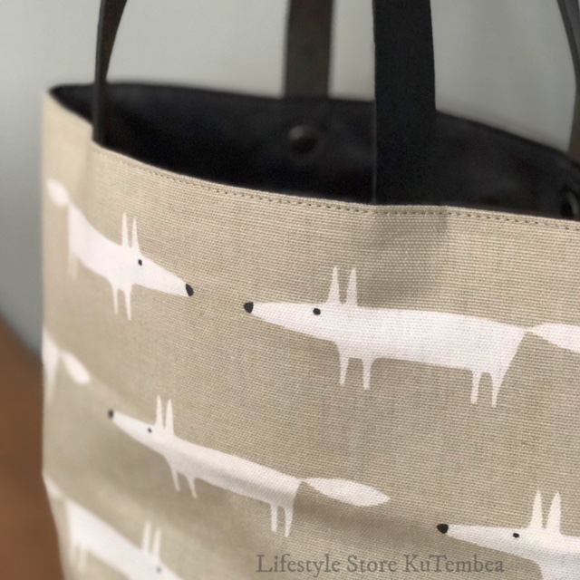 Fox柄のトートBag